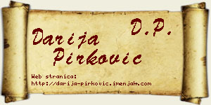 Darija Pirković vizit kartica